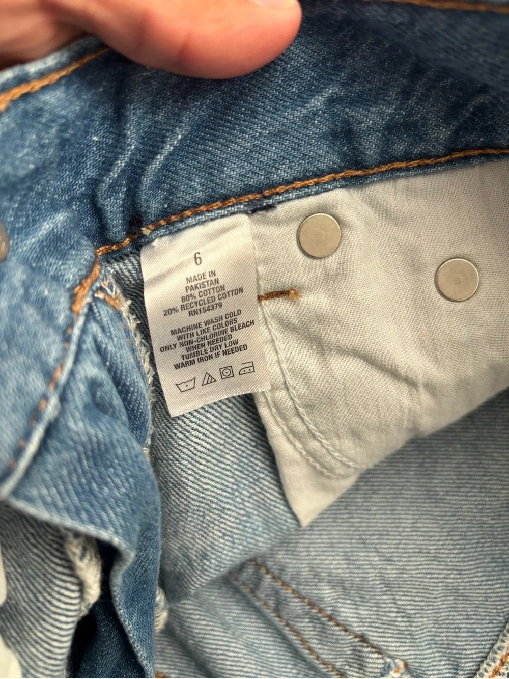 Aeropostale Light Blue Distressed Denim Shorts